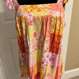 Floral Patchwork Dress